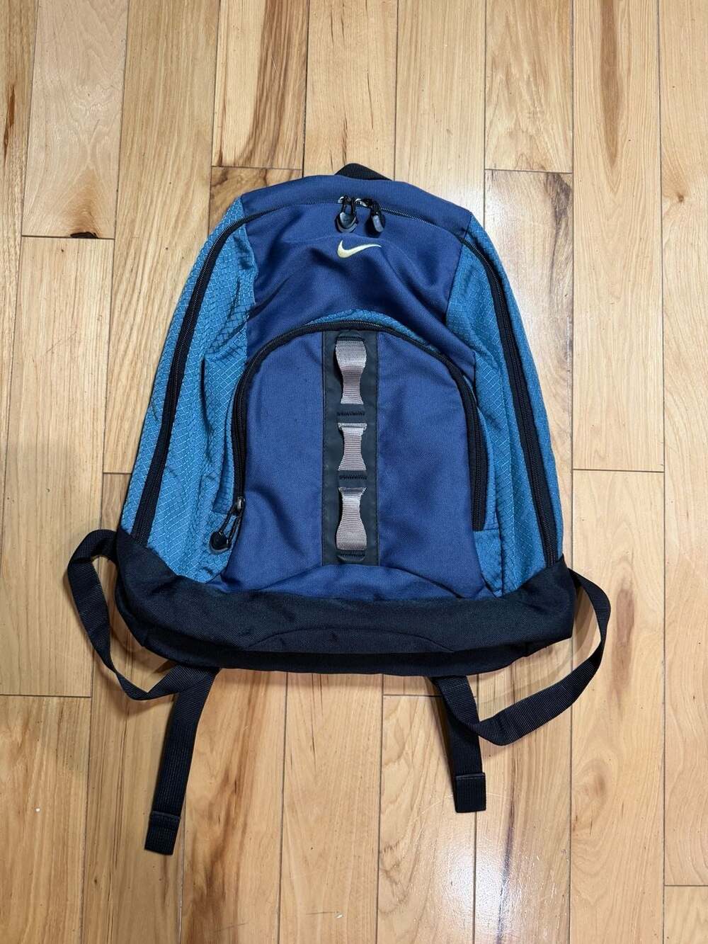 Vintage Nike Technical Sport Backpack Blue and Black